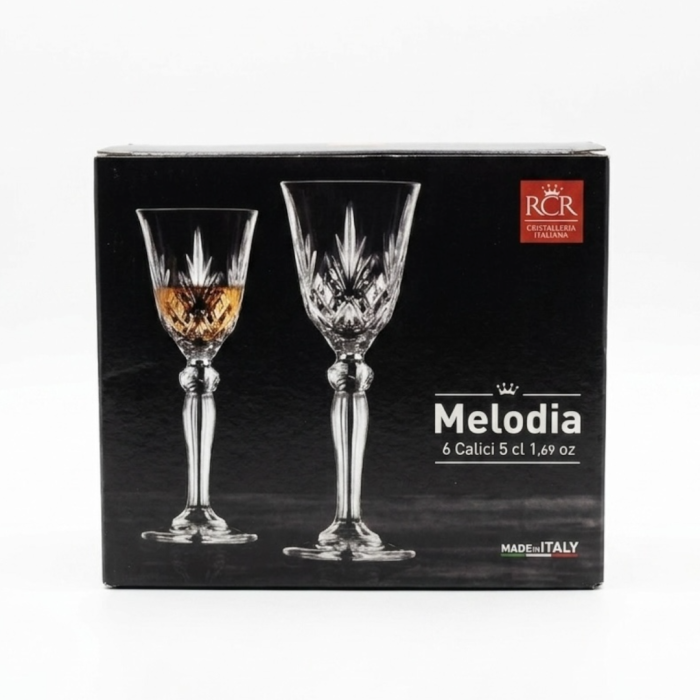 Set 6 pahare pentru lichior din cristal Luxion Melodia RCR, 50 ml [3]
