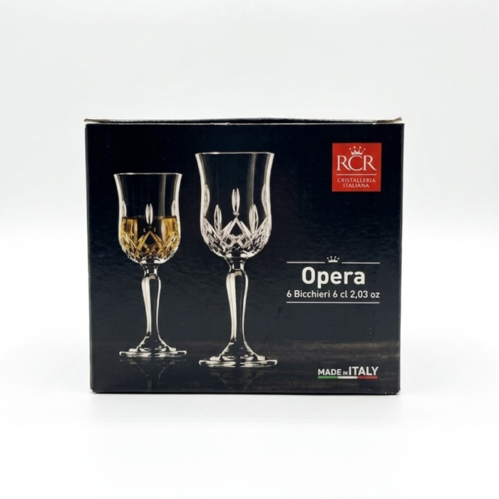 Set 6 pahare pentru lichior din cristal Luxion Opera RCR, 60 ml [3]