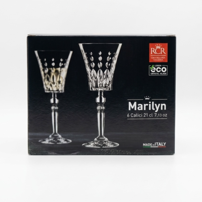 Set 6 pahare pentru vin alb din cristal Luxion cu picior RCR Marilyn, 210 ml [3]