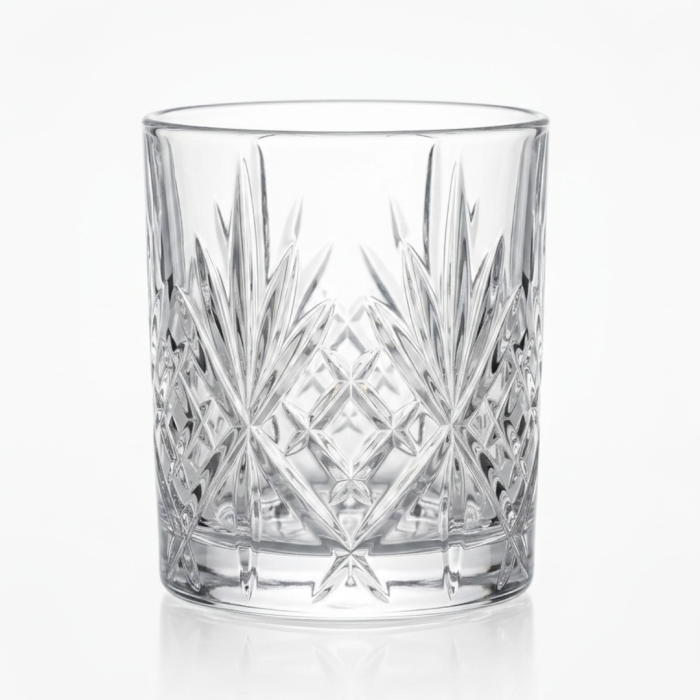 Set 6 pahare pentru whisky din cristal Luxion, Melodia RCR, 340 ml [2]