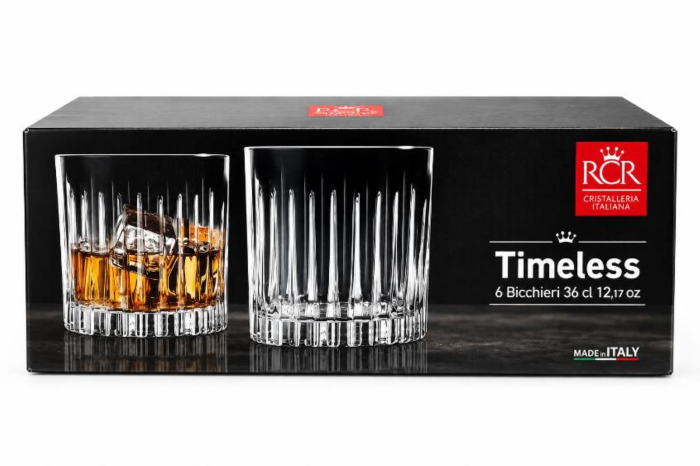 Set 6 pahare RCR Timeless, cristal Luxion, 360 ml [3]
