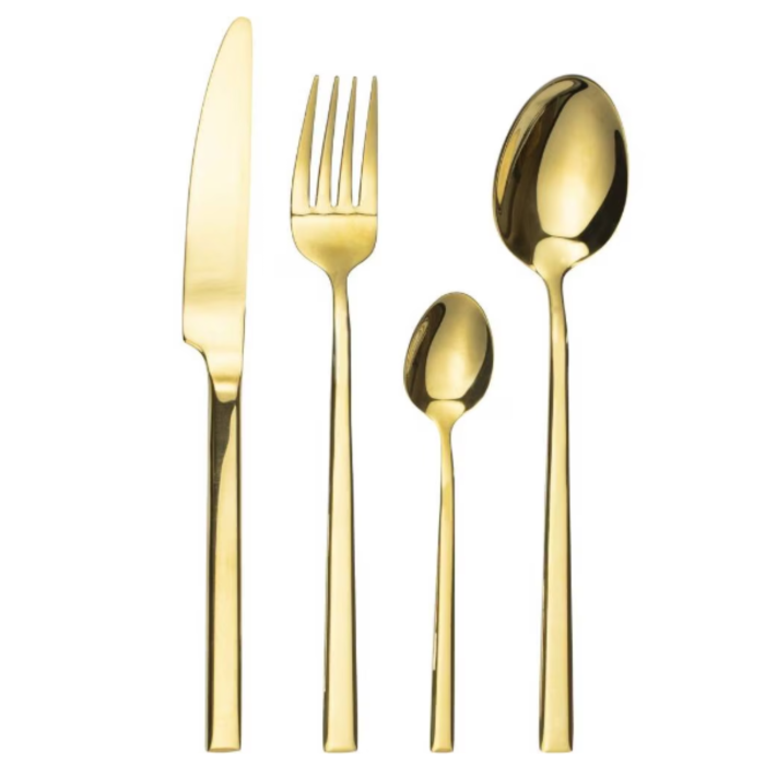 Set tacamuri 24 piese din inox, Ambition Como Gold (Auriu) - pentru 6 persoane [2]