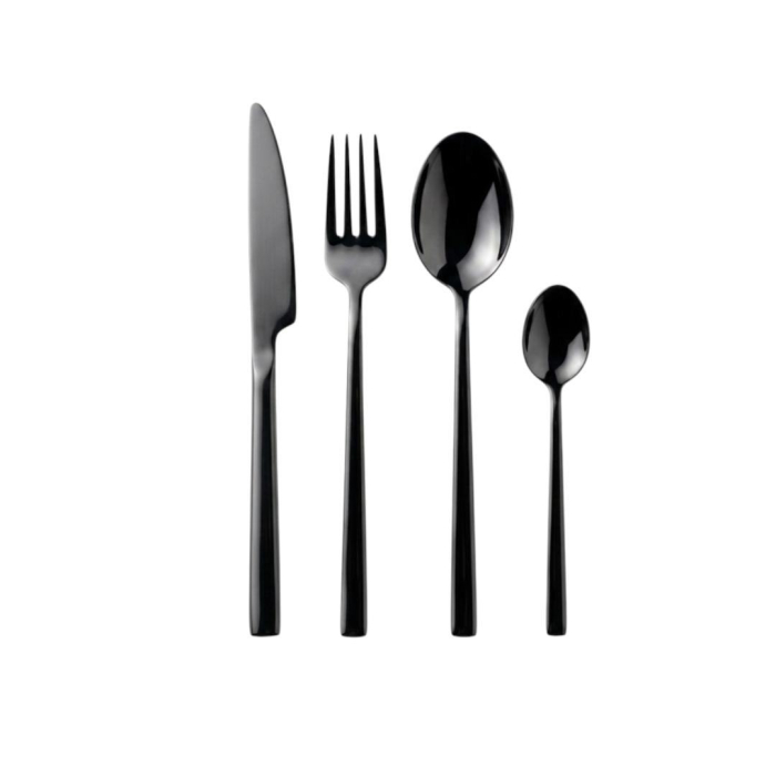 Set tacamuri 24 piese din inox Ambition Como Black - pentru 6 persoane [2]