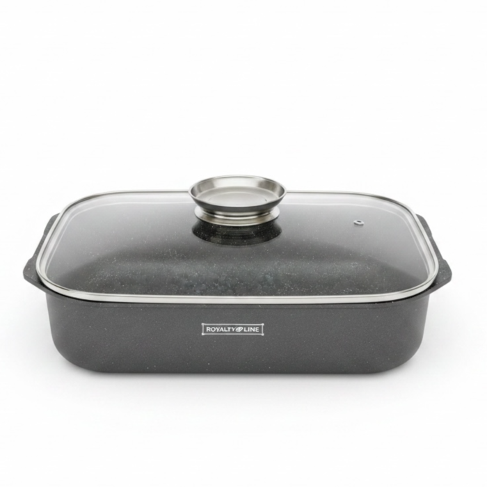 Tava roaster pentru cuptor cu capac termorezistent Royalty Line, 6 L [5]