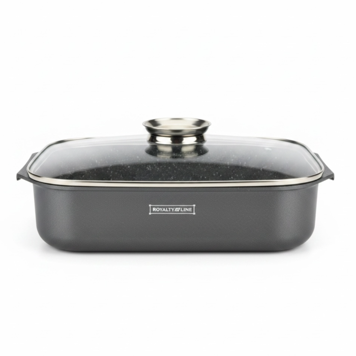 Tava roaster pentru cuptor cu capac termorezistent Royalty Line, 6 L [2]