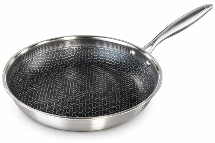 Tigaie Royalty Line X-Dura, 24/26/28/30 cm, inox, interior tip fagure, antiaderenta, cu capac [5]