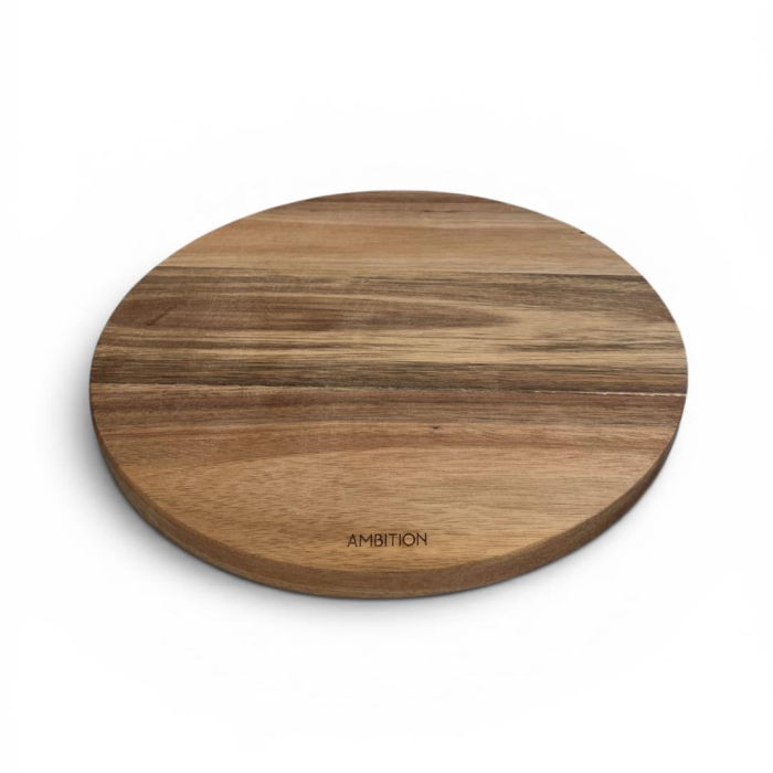 Tocator rotund din lemn de salcam 28 cm, Ambition [2]