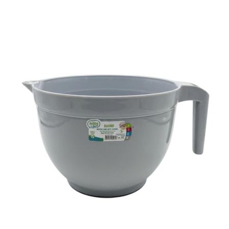 Bol mixer 3L cu maner si cioc pentru turnare Hobby Life Round - Gri [1]