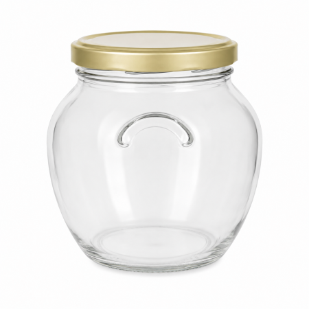 Borcan din sticla , 1700 ml ,  model Amfora cu capac metalic [1]