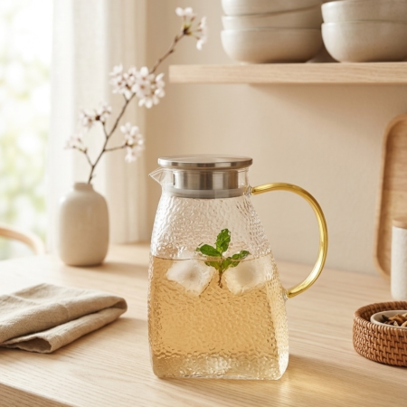 Carafe si decantoare - Carafa transparenta pentru usa de frigider, 1.8 lt