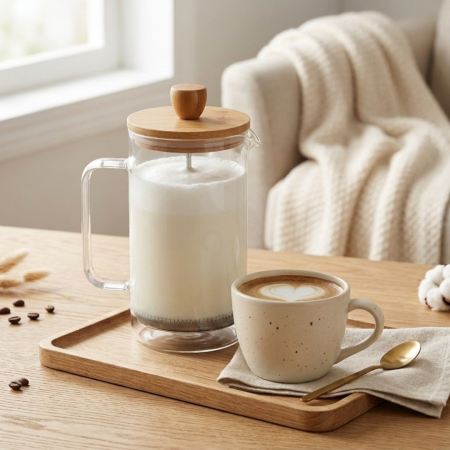 Cafea si ceai - Filtru presa franceza Nordic Ambition 350 ml - pentru cafea, ceai si spumarea laptelui