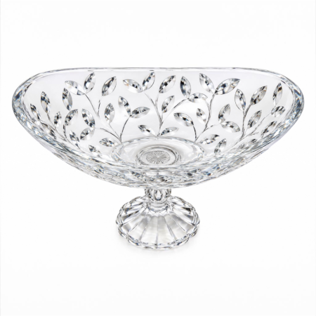 Fructiera din cristal RCR Laurus, cu picior, H 22,3 cm, Made in Italy [2]