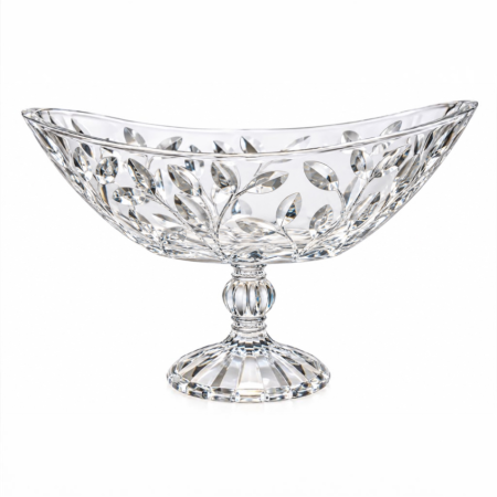 Fructiera din cristal RCR Laurus, cu picior, H 22,3 cm, Made in Italy [1]
