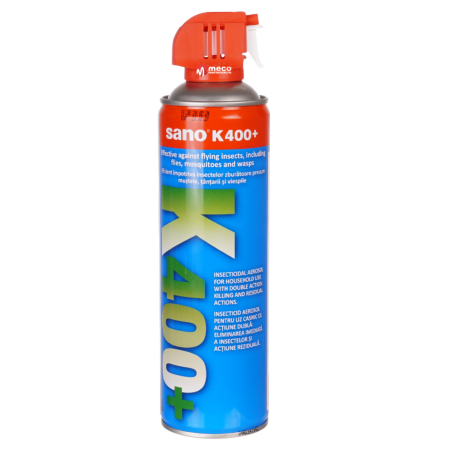 CASA & MENAJ - Insecticid aerosol impotriva insectelor zburatoare Sano K-400+, 500ml