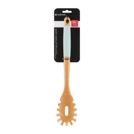 Cutite si ustensile bucatarie - Lingura spaghetti lemn, Curly 33 cm