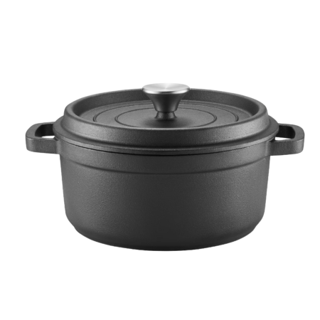 Oala cu capac AMBITION Iron, 24 cm, 3.5L, fonta, inductie [2]