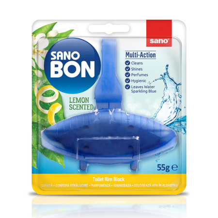 CASA & MENAJ - Odorizant pentru vasul WC Sano Bon Multi-Action, 55g (Diverse Sortimente)