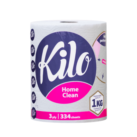 Accesorii curatenie - Prosop de bucatarie KILO Home Clean, 3 straturi, 334 foi, 80.3 m