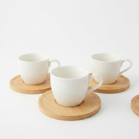 Set 6 cesti cu farfurioare din Bambus Malooki Luxury Collection [1]