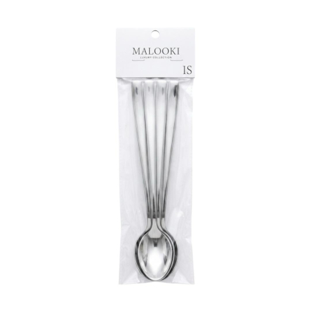 Set 6 lingurite cu coada lunga Inox premium Malooki Luxury Collection [3]