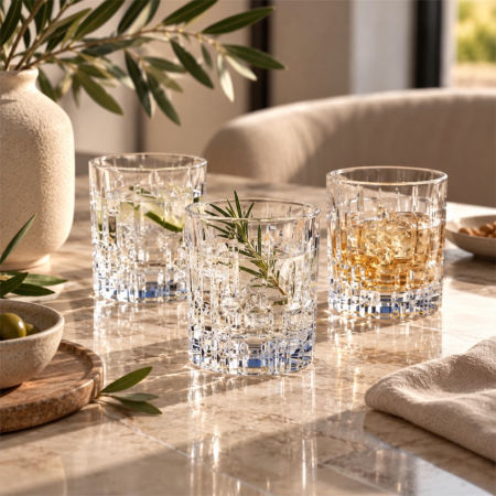SERVIRE MASA & BAUTURI - Set 6 pahare cristal RCR Etna, 330 ml, Made in Italy