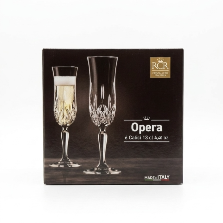 Set 6 pahare de sampanie din cristal Luxion RCR Opera, 130 ml [2]