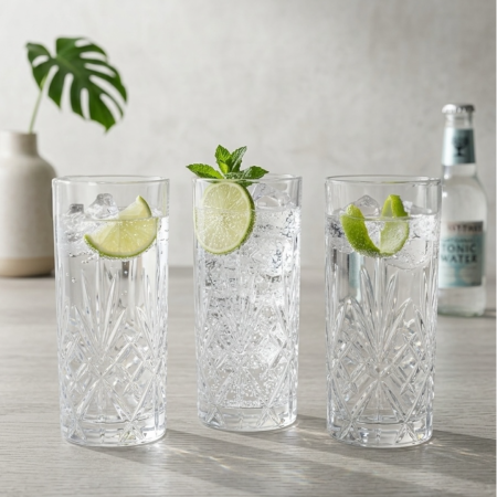 Pahare - Set 6 pahare pentru apa din cristal Luxion Melodia RCR, 360 ml