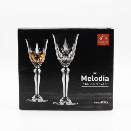 Set 6 pahare pentru lichior din cristal Luxion Melodia RCR, 50 ml [2]