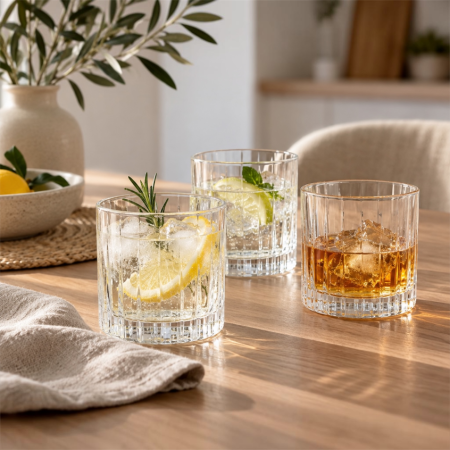 Pahare - Set 6 pahare RCR Timeless, cristal Luxion, 360 ml