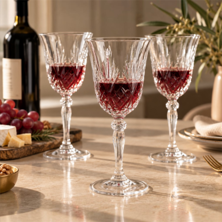 Pahare - Set 6 pahare vin RCR Melodia, cristal, 280 ml, Made in Italy