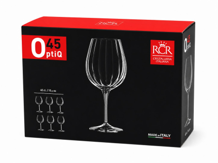 Set 6 pahare vin RCR Optiq, cristal, 450 ml [5]