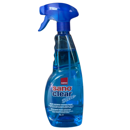 CASA & MENAJ - Solutie pentru curatarea geamurilor Sano Clear Blue, 1 Litru