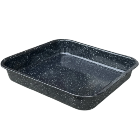 Tava emailata pentru cuptor si lasagna din otel, 38 cm, Neagra [1]