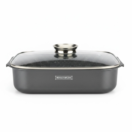 Tava roaster pentru cuptor cu capac termorezistent Royalty Line, 6 L [1]