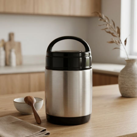 Termosuri - Termos alimentar Perfect Home din inox - 1L / 1.8 L, cu maner si izolatie termica