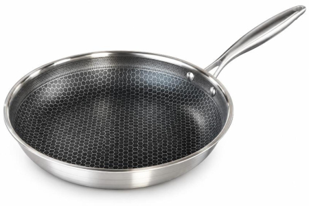 Tigaie Royalty Line X-Dura, 24/26/28/30 cm, inox, interior tip fagure, antiaderenta, cu capac [4]