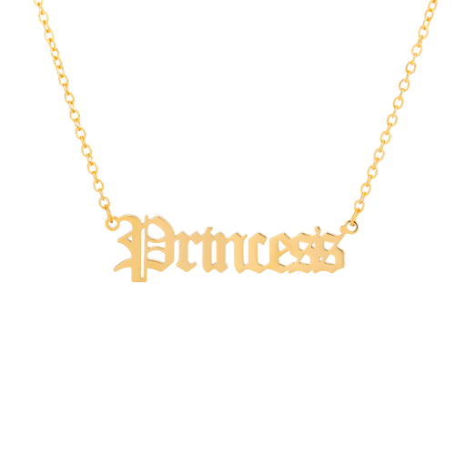 Lantisor de dama cu pandantiv " Princess ", otel inoxidabil, placata cu aur 18K, Tessero, auriu [2]