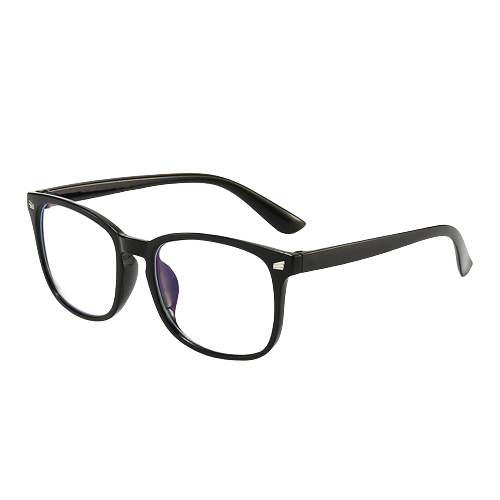 Ochelari de protectie pentru calculator, fara dioptrii, lentile transparente, antireflex, anti lumina albastra, unisex, rame negre [3]