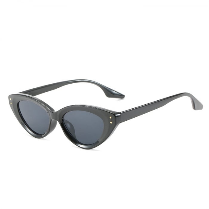 Ochelari de soare pentru dama, model tip Cat-Eye, protectie UV400, Tessero, negru [1]