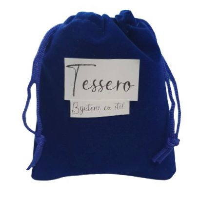 Colier Tennis unisex, pietre zirconiu, placat cu aur 18K, argintiu, 60 cm [2]