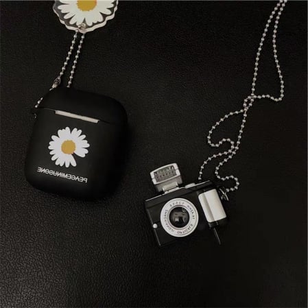 Bijuterii dama - Lantisor cu pandantiv creativ in forma de camera foto, unisex, Tessero, argintiu