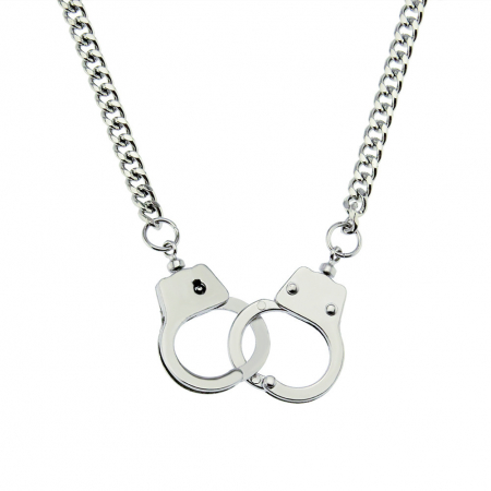 Lantisor model Cuban Chain cu inchidere in forma de catuse, unisex, 50 cm, Tessero, argintiu [1]