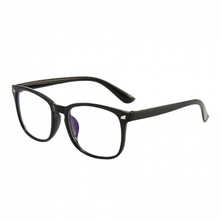 Ochelari de protectie pentru calculator, fara dioptrii, lentile transparente, antireflex, anti lumina albastra, unisex, rame negre [2]