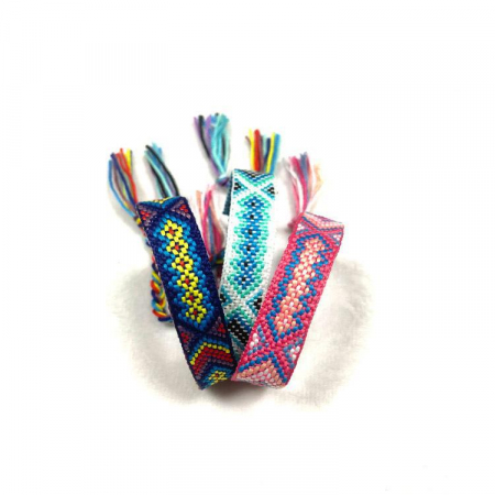 Set de 12 bratari impletite din sfoara, retro, bohemian, diferite modele, realizate manual, marime reglabila pe snur, Tessero, multicolor [1]