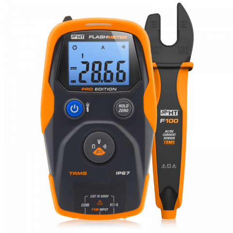 Electrice - HT Instruments FLASHMETER PRO - Multimetru digital TRMS până la 600V · rezistent la apă IP67 · cu secvență automată de măsurare