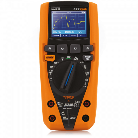 Electrice - HT Instruments HT64 - Multimetru digital TRMS/AC+DC · display color