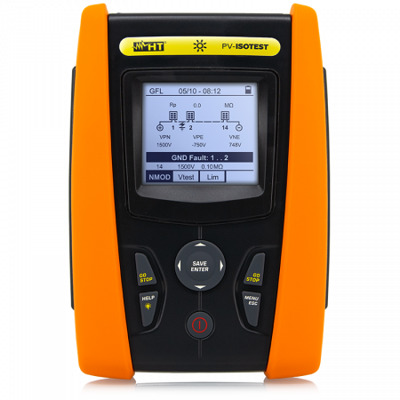 Punere în funcțiune și mentenanță - HT-Instruments PV-ISOTEST – Tester multifuncțional pentru verificarea siguranței electrice și depanare în sisteme fotovoltaice până la 1500V DC