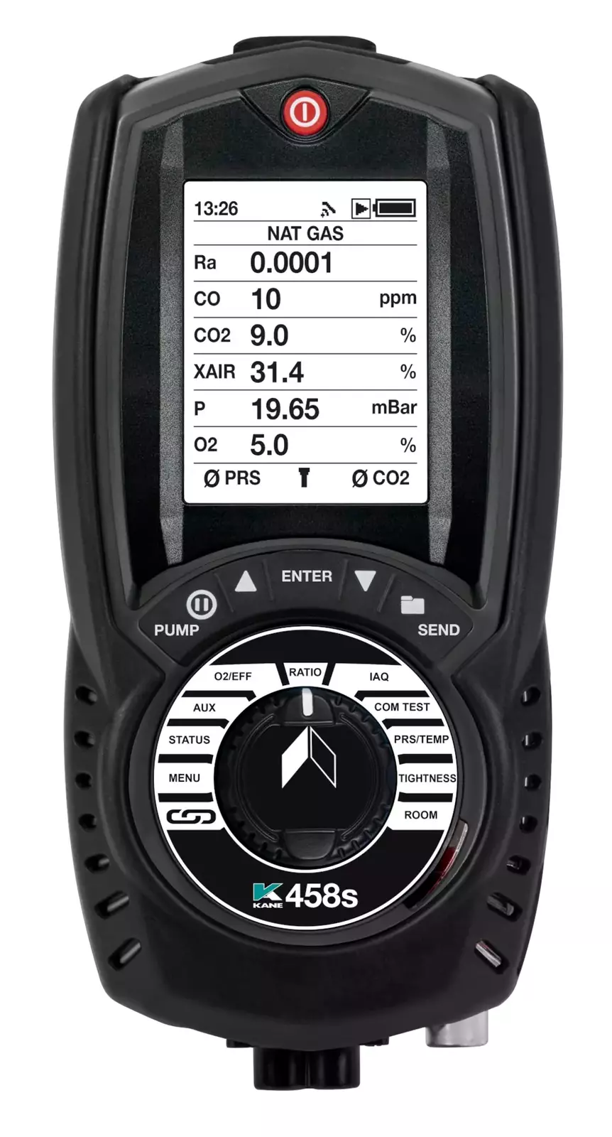 KANE 458s – Analizor avansat pentru gaze de ardere, IAQ și sisteme HVAC, cu măsurare directă O₂ & CO₂ [2]