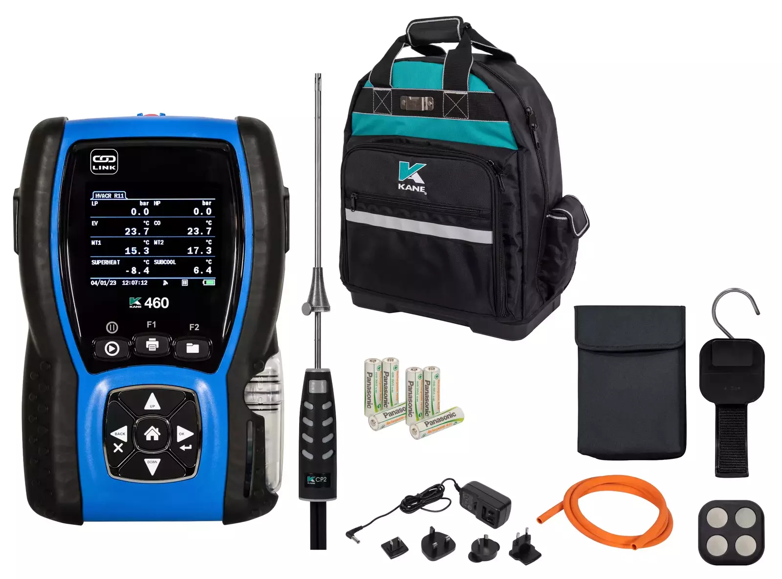 KANE460 – Analizor HVACR Profesional pentru Încălzire, Răcire, Refrigerare și Calitatea Aerului (IAQ) [1]