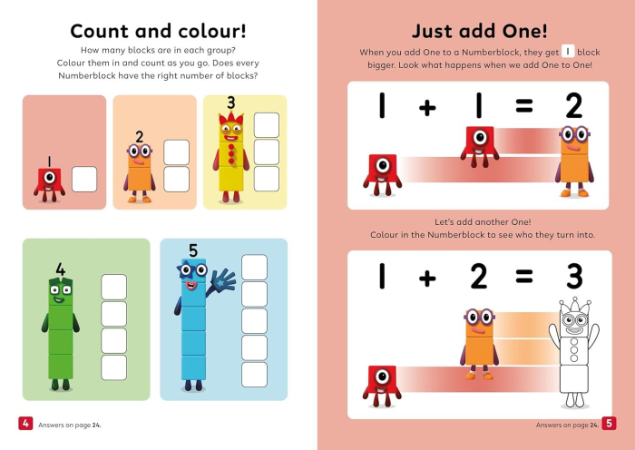 Carte cu activitati Numberblocks - Adunari si scaderi [4]